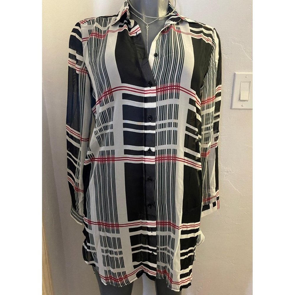 Comme USA Longsleeve Plaid Blouse